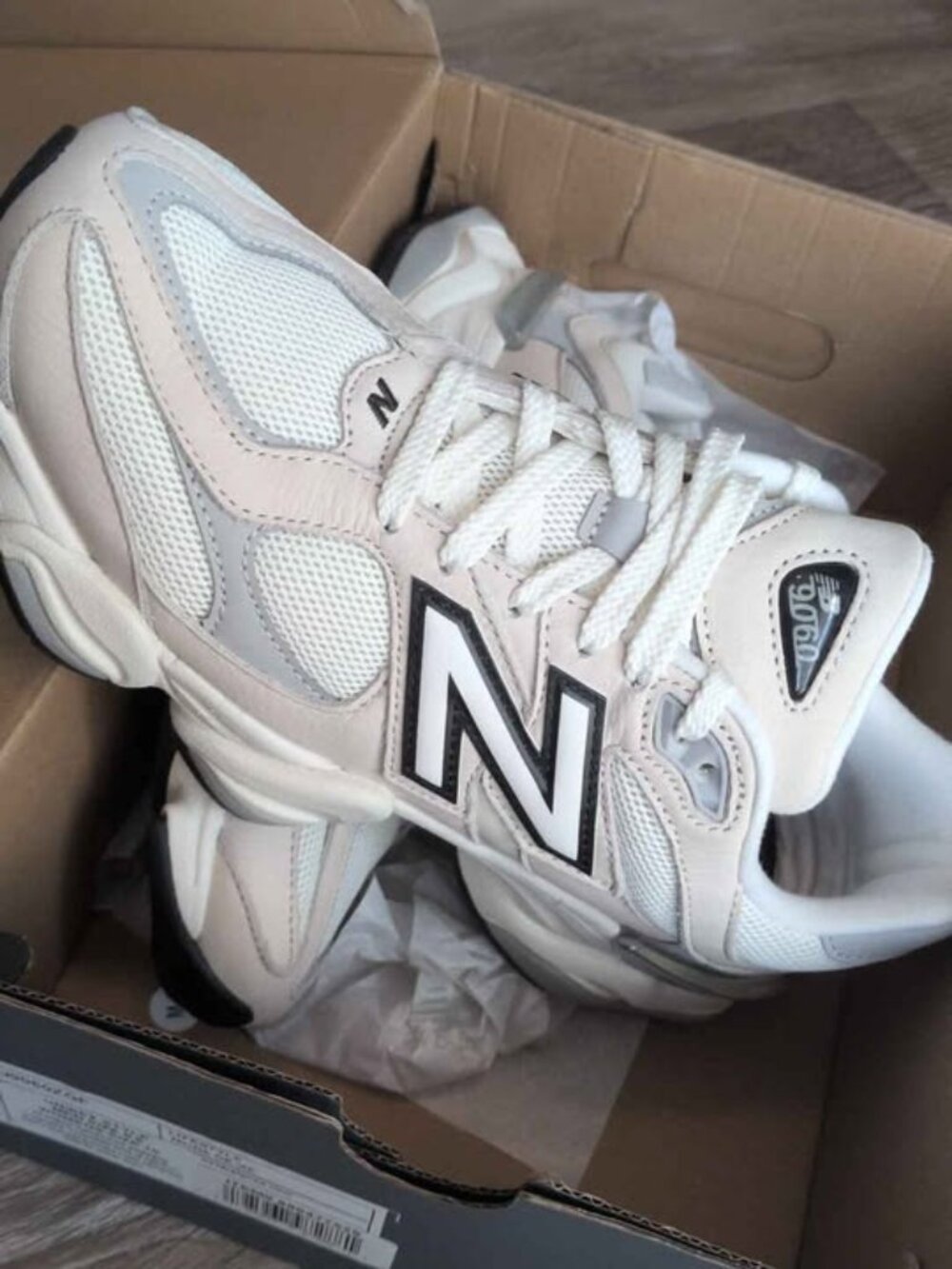 New Balance 9060 Cream Sneakers Men's 8.5 / Women's 10